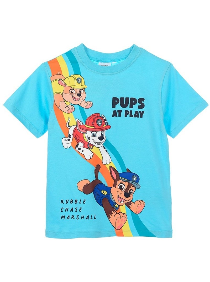 T-Shirt Pat Patrouille| Licence Officielle Bleu - Kiabi