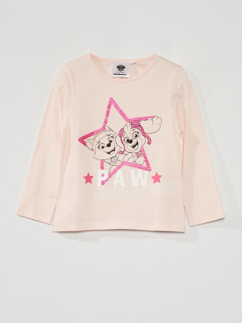 T-shirt 'Pat 'patrouille' manches courtes Rose - Kiabi
