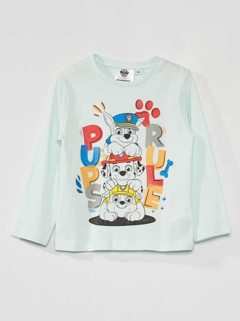T-shirt 'Pat 'Patrouille' manches longues bleu - Kiabi