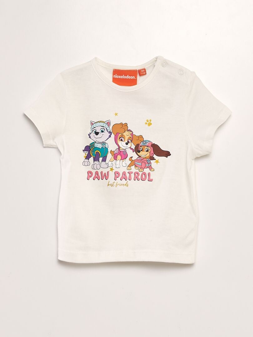 T-shirt 'Pat'Patrouille' manches courtes Blanc - Kiabi