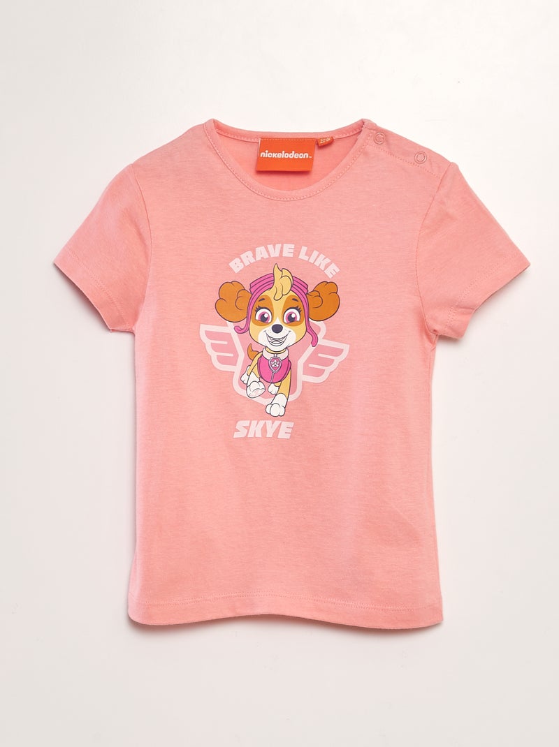 T-shirt 'Pat'Patrouille' manches courtes Rose - Kiabi