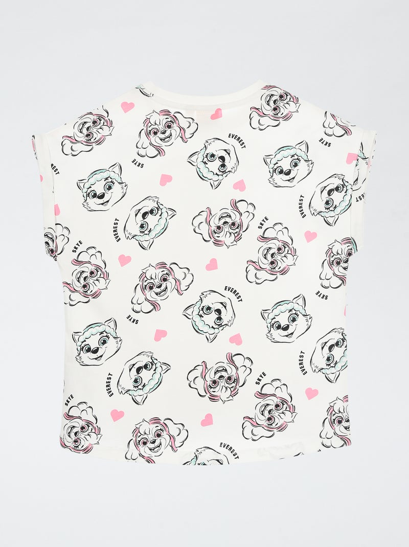 T-shirt 'Pat'Patrouille' sans manches Blanc - Kiabi