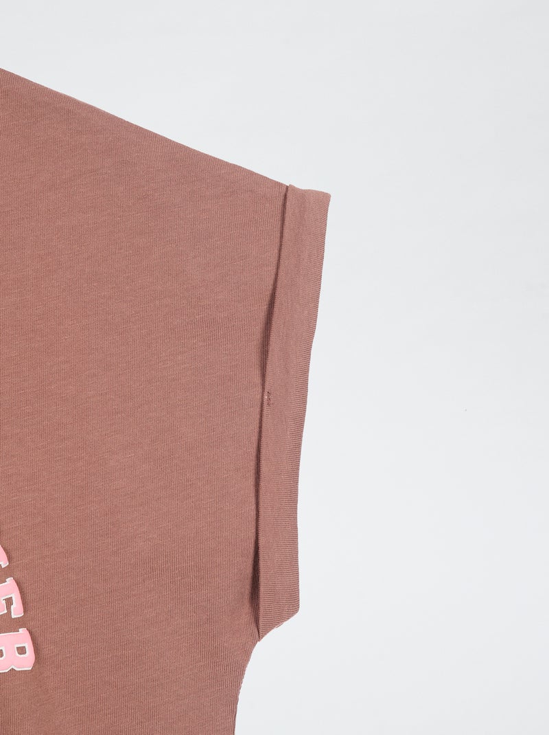 T-shirt 'Pat'Patrouille' sans manches Marron - Kiabi