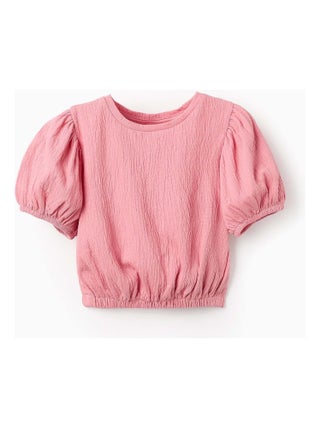 T-shirt Paysanne avec Texture