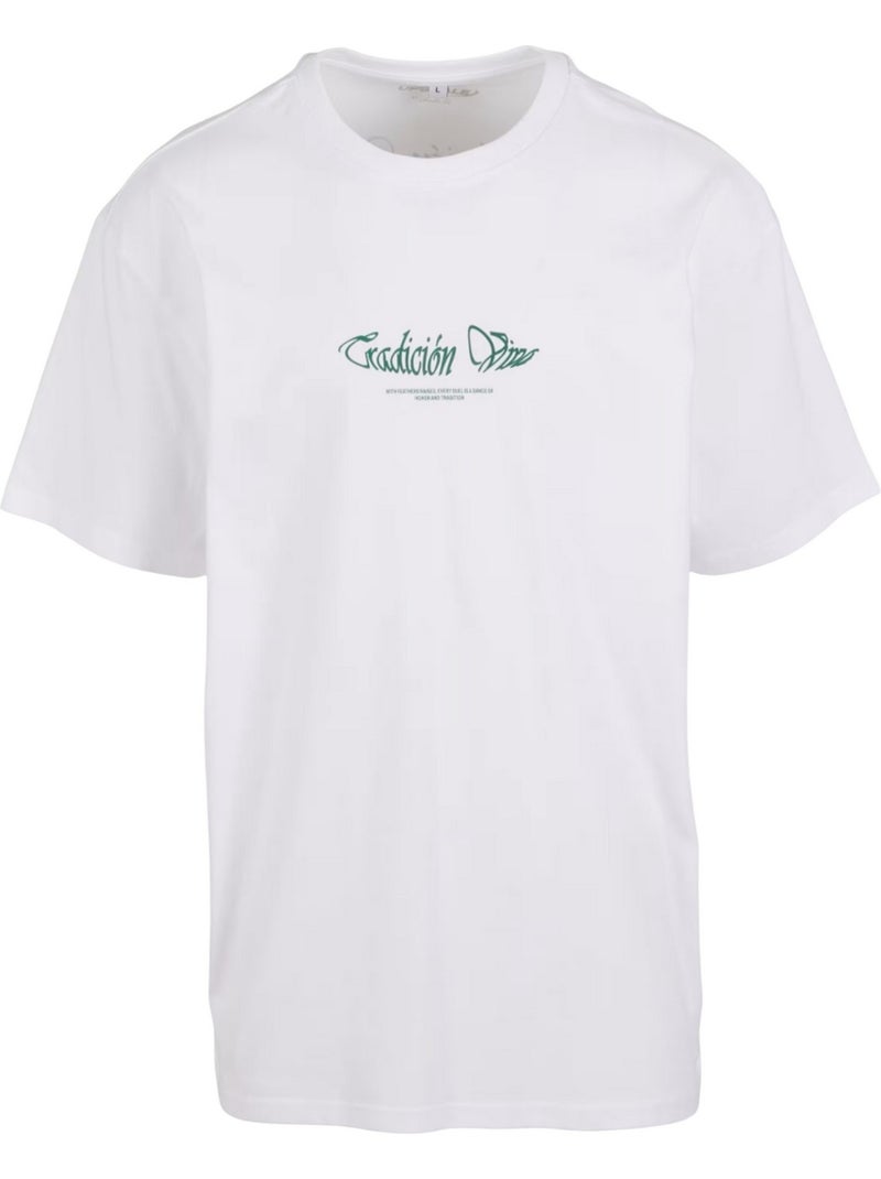 T-shirt pelea de gallos - mister tee Blanc - Kiabi