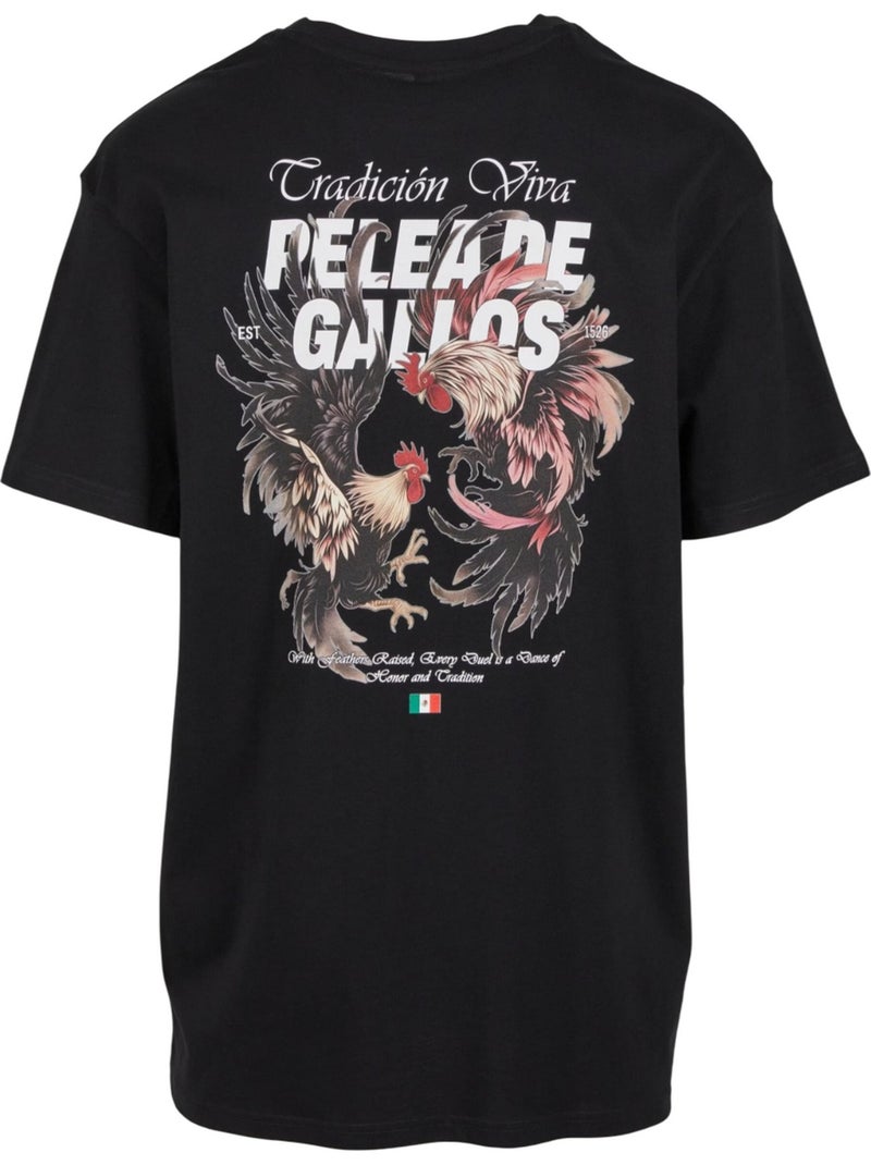 T-shirt pelea de gallos - mister tee Noir - Kiabi