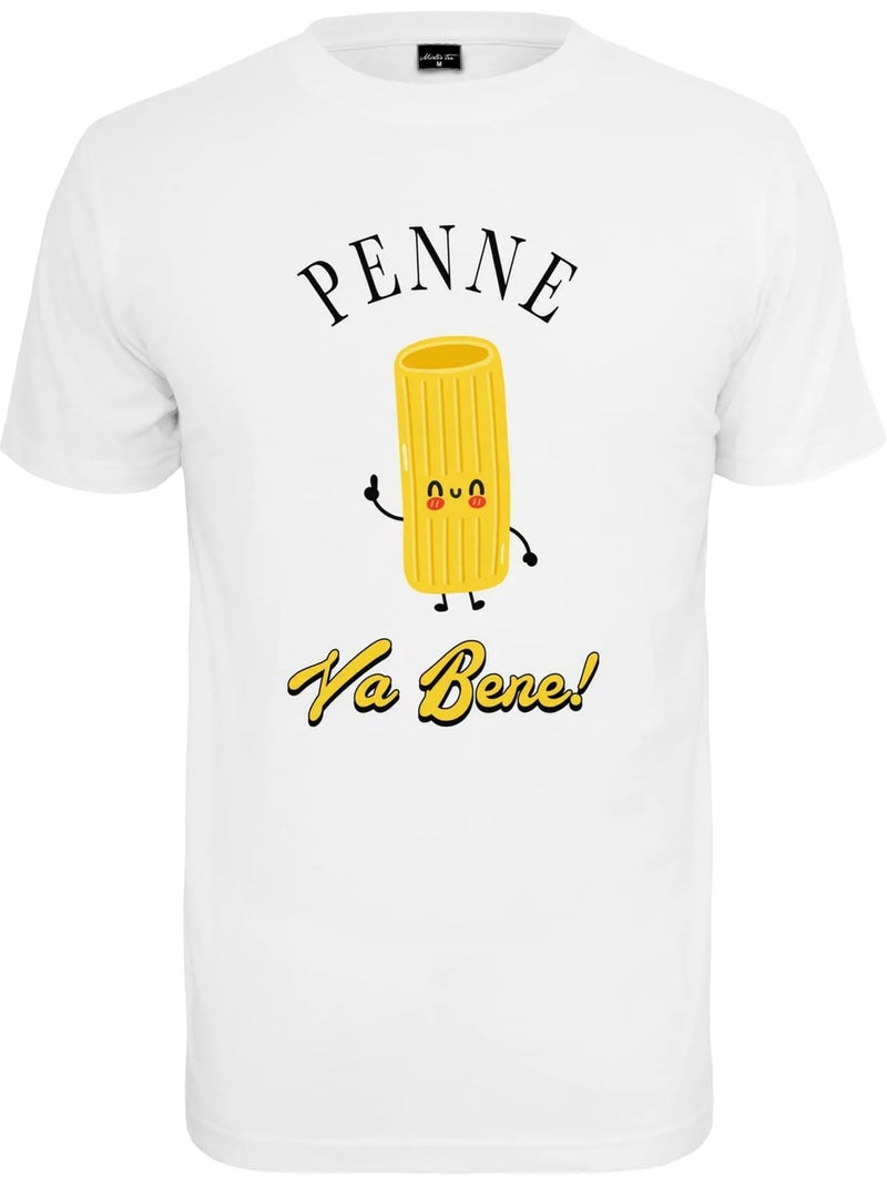 T-shirt penne va benne - mister tee Blanc - Kiabi