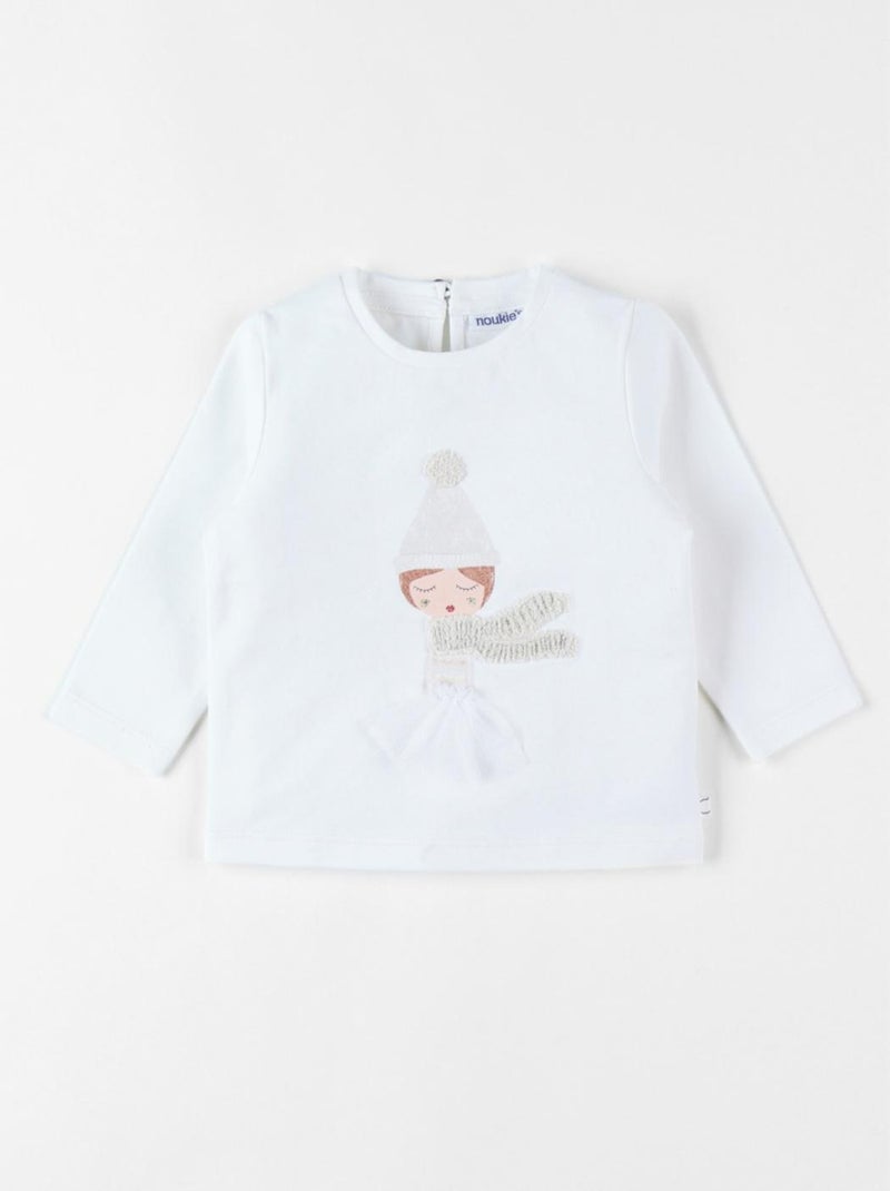 T-shirt petite fille, Noukie's Blanc - Kiabi