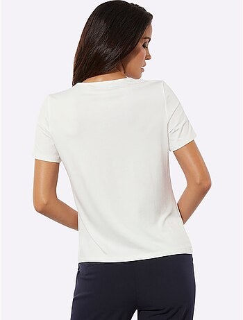 T-shirt Petites Pierres Brillantes Fantaisie - Taille Standard - Helline