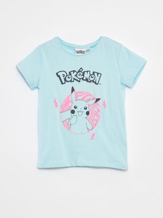 T-shirt 'Pikachu' 'Pokémon' à manches courtes
