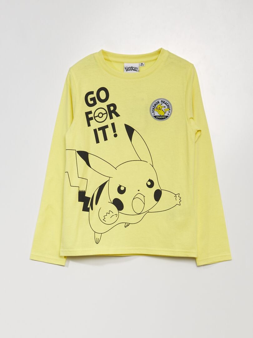 T-shirt 'Pikachu' 'Pokémon' jaune - Kiabi