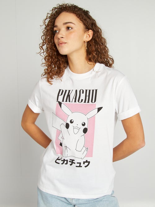 T-shirt 'Pikachu' 'Pokémon' manches courtes - Kiabi