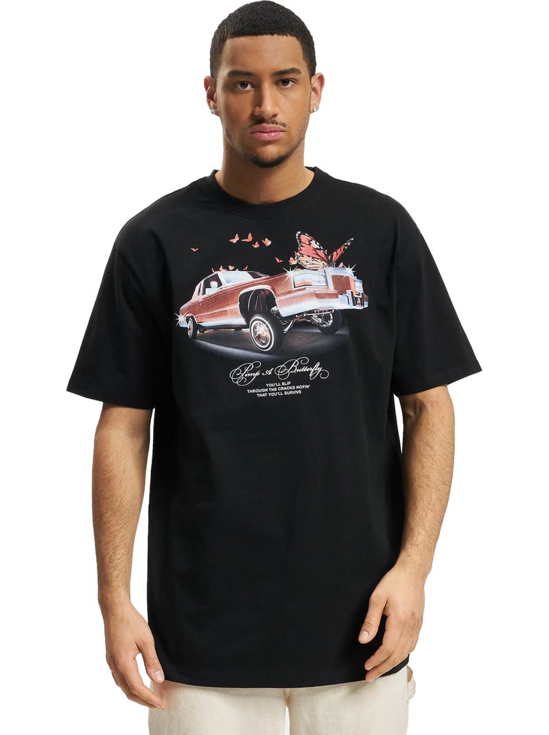 T-shirt pimp a butterfly - mister tee Noir - Kiabi