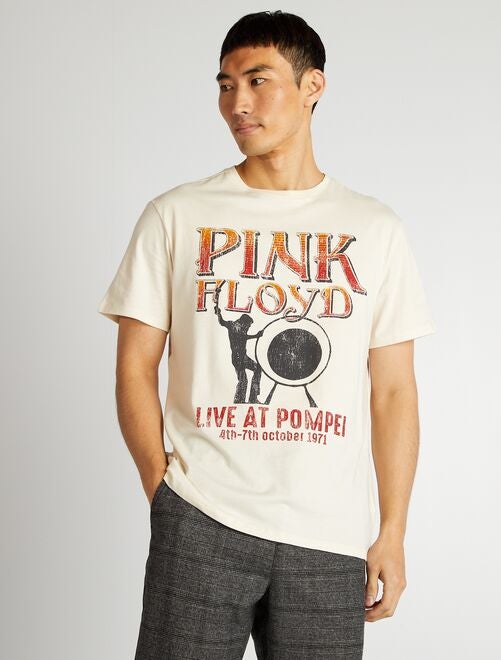 T-shirt 'Pink Floyd' 'Live at Pompeï' - Kiabi