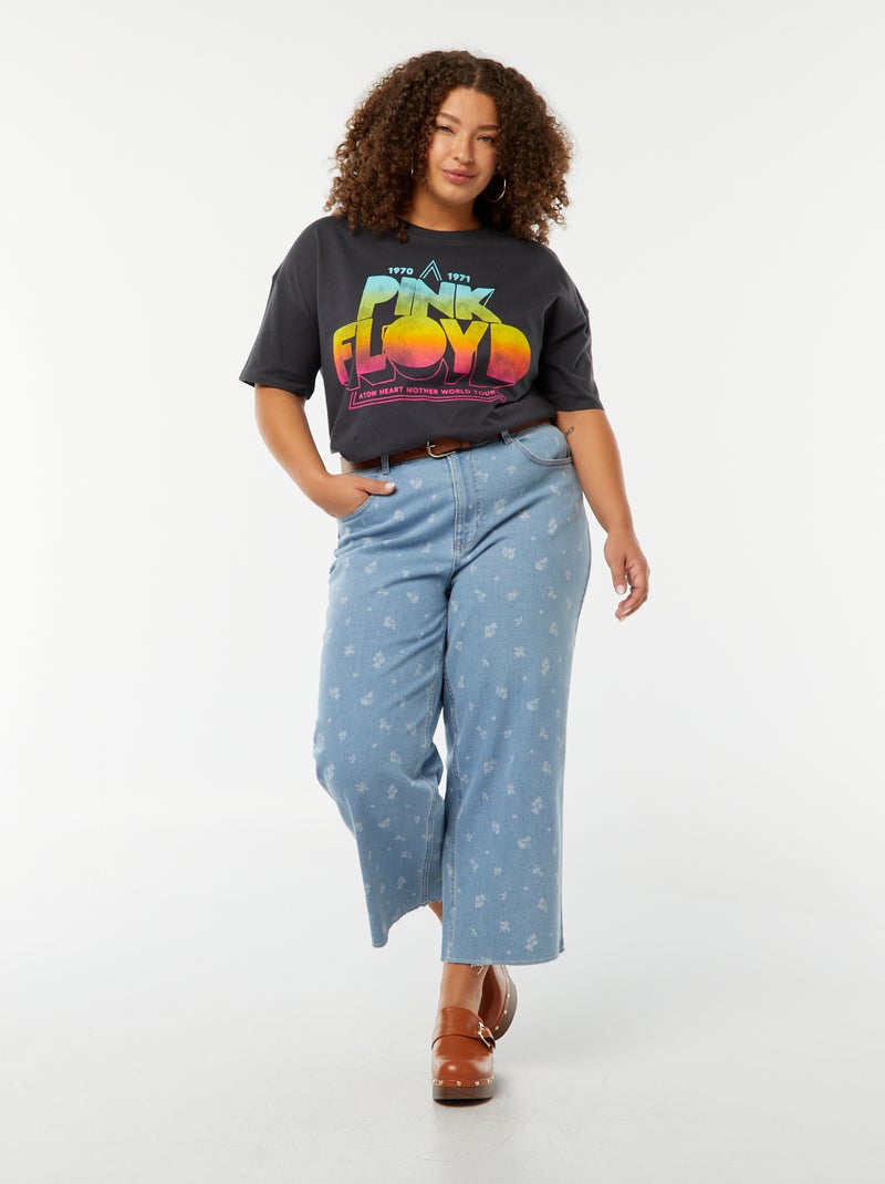 T-shirt 'Pink Floyd' manches courtes NOIR - Kiabi