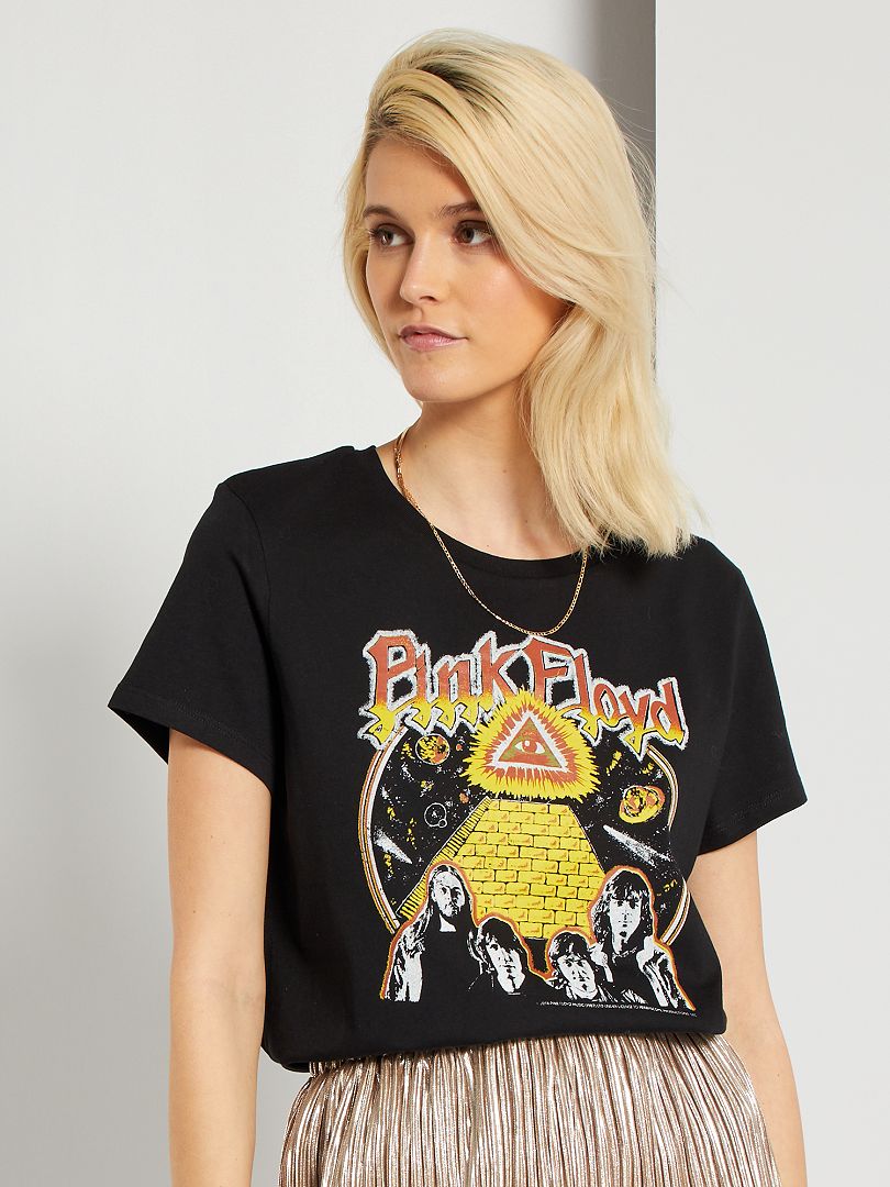 T-shirt 'Pink Floyd' noir - Kiabi