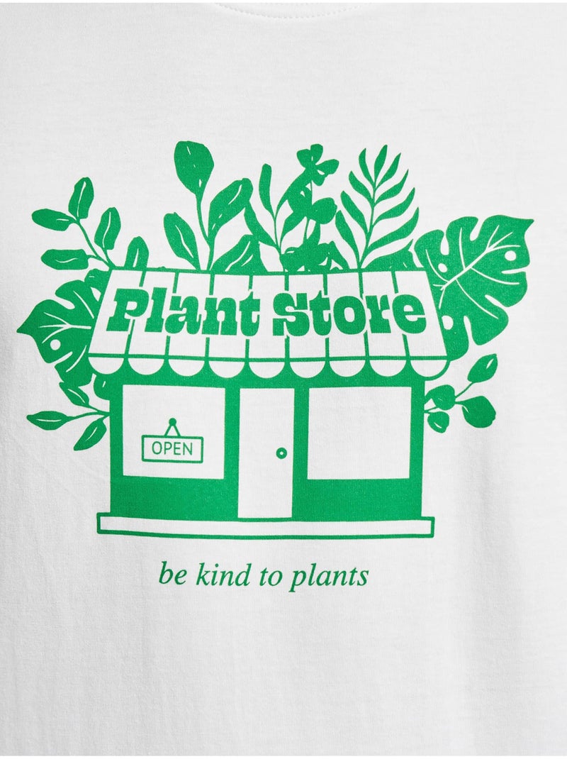 T-shirt plant store - mister tee Blanc - Kiabi