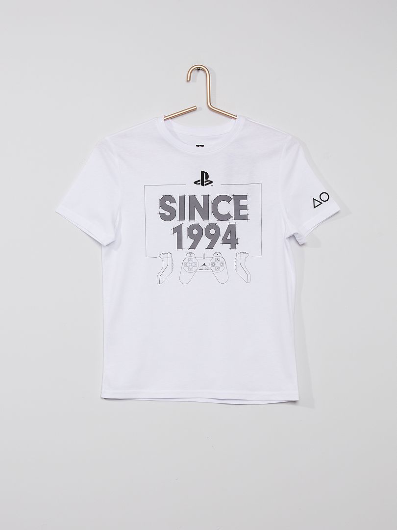 T-shirt 'PlayStation' blanc - Kiabi