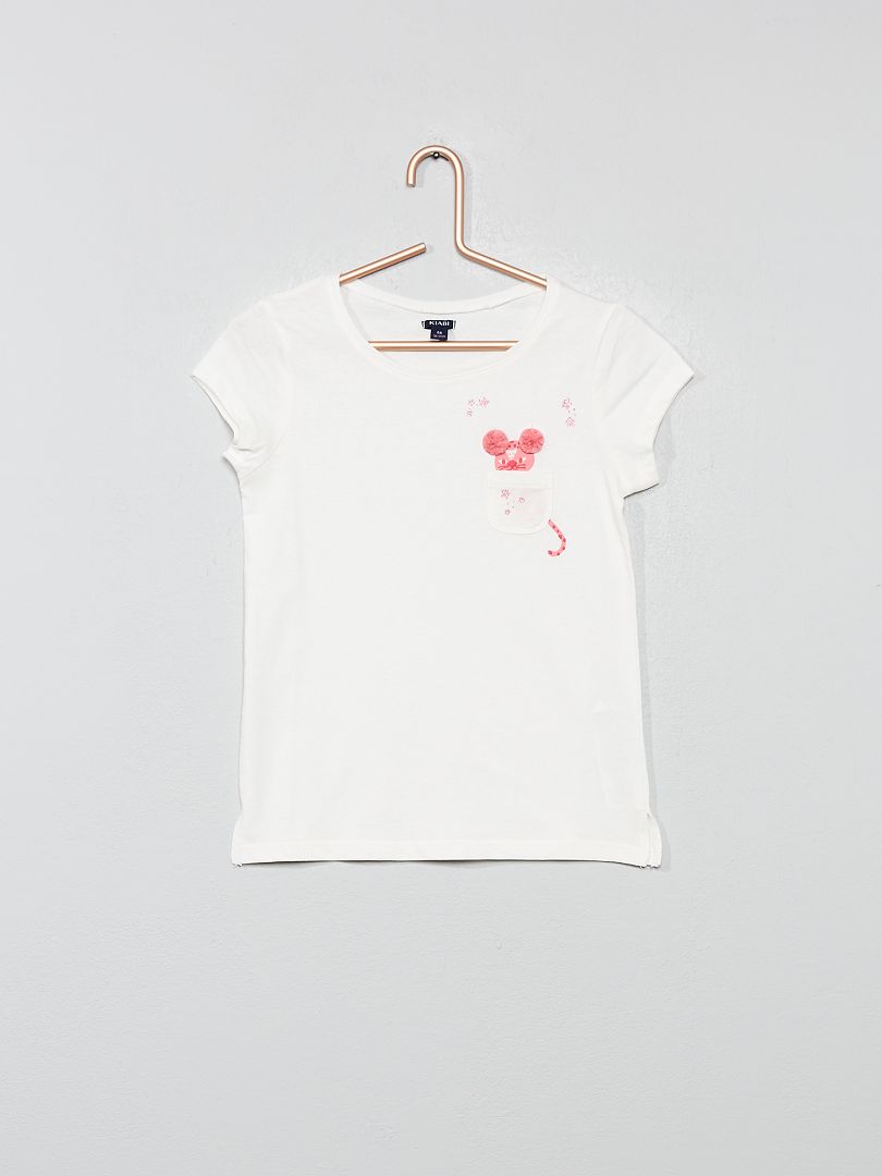 Tee shirt chat online poche