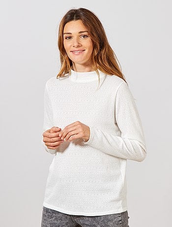 T-shirt pointelle - Kiabi