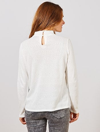 T-shirt pointelle - Kiabi