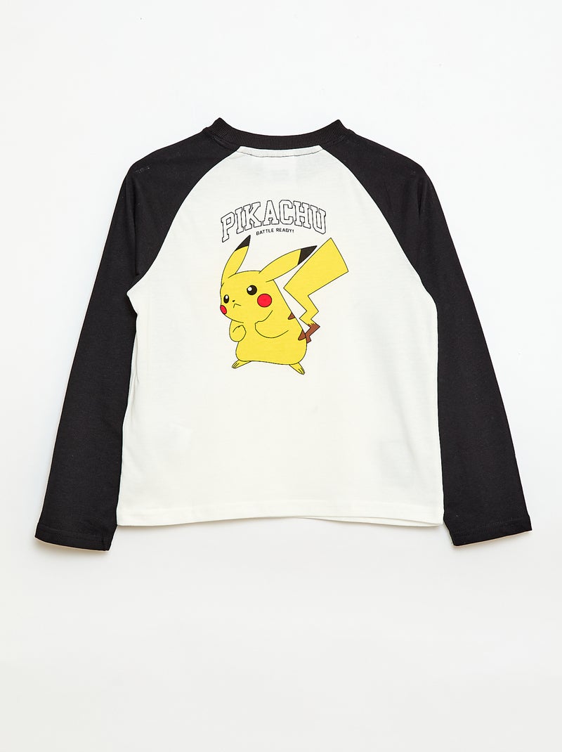 T-shirt à Manches Longues Pikachu Dynamique, Merch Pokémon Pour Fans
