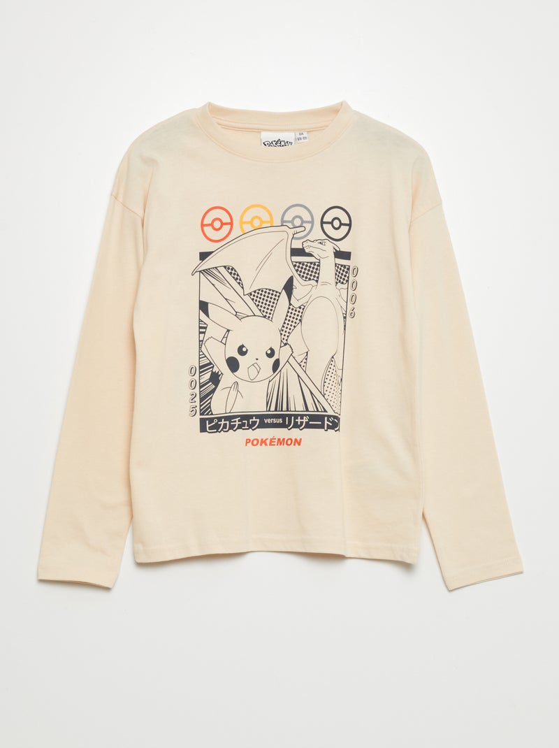 T-shirt 'Pokemon' Beige - Kiabi