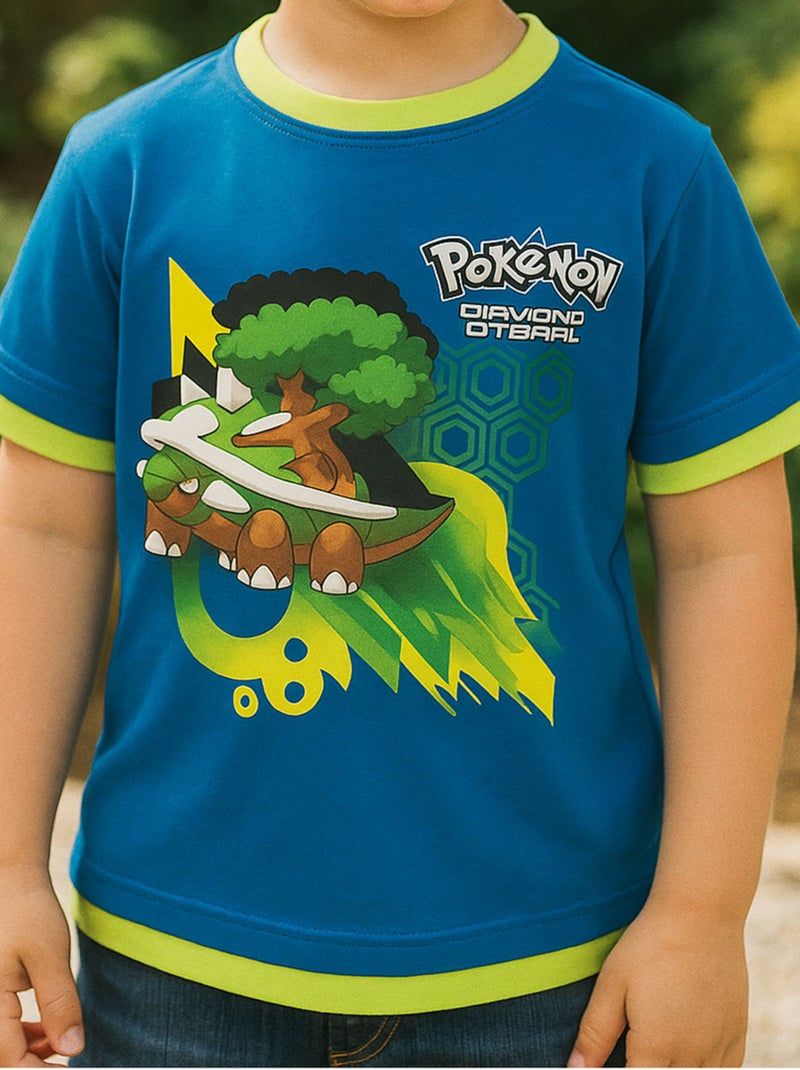 T-shirt Pokémon Bleu - Kiabi