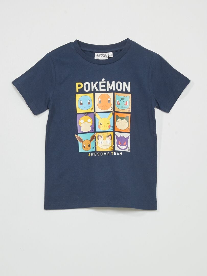 T-shirt 'Pokemon' bleu marine - Kiabi