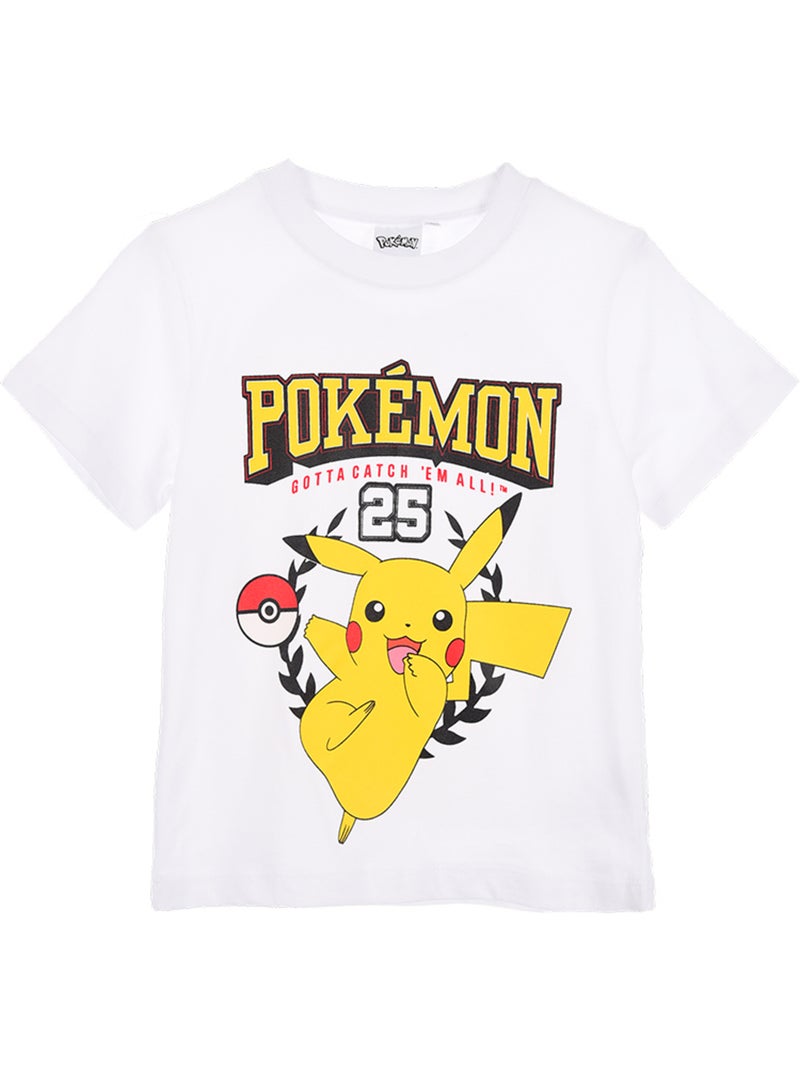 T-shirt Pokémon  | Licence Officielle Blanc - Kiabi