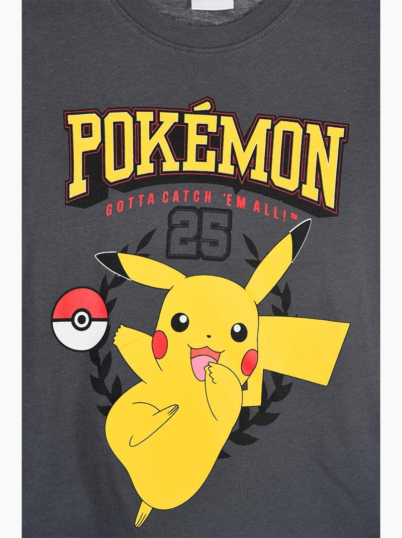 T-shirt Pokémon  | Licence Officielle Gris - Kiabi