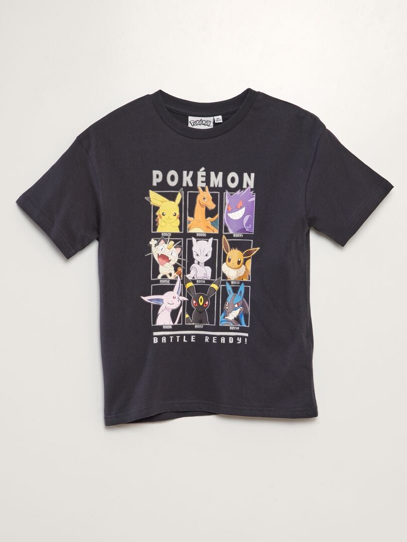 T-shirt 'Pokémon' manches courtes Gris - Kiabi