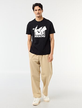 T-shirt 'Pokemon' 'Pikachu' à manches courtes