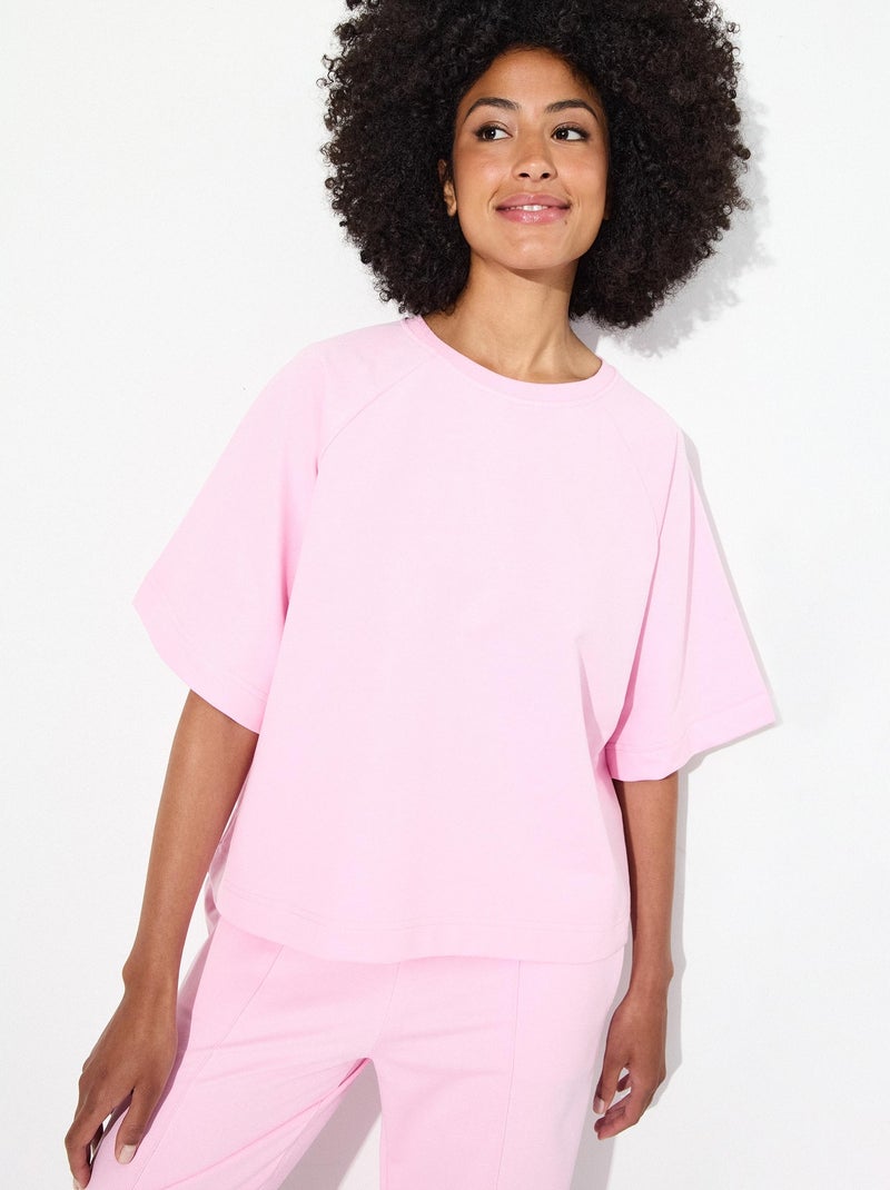 T-shirt polaire MO Fashion Rose - Kiabi