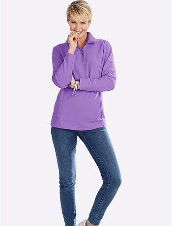 T-shirt polaire polaire moelleuse - taille standard - moda vilona