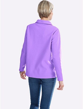 T-shirt polaire polaire moelleuse - taille standard - moda vilona