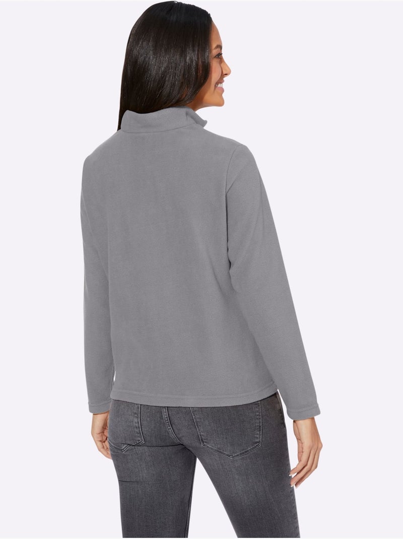 T-shirt polaire polaire très douce - taille standard - witt Gris foncé - Kiabi