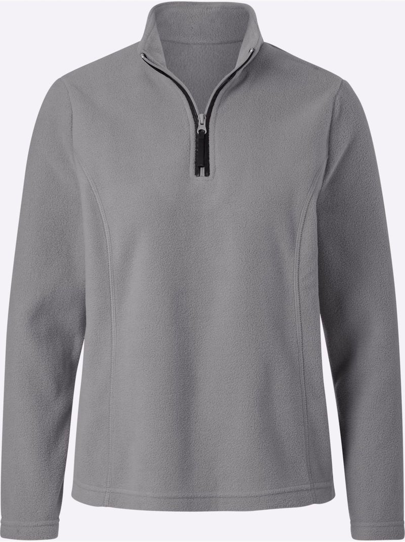 T-shirt polaire polaire très douce - taille standard - witt Gris foncé - Kiabi