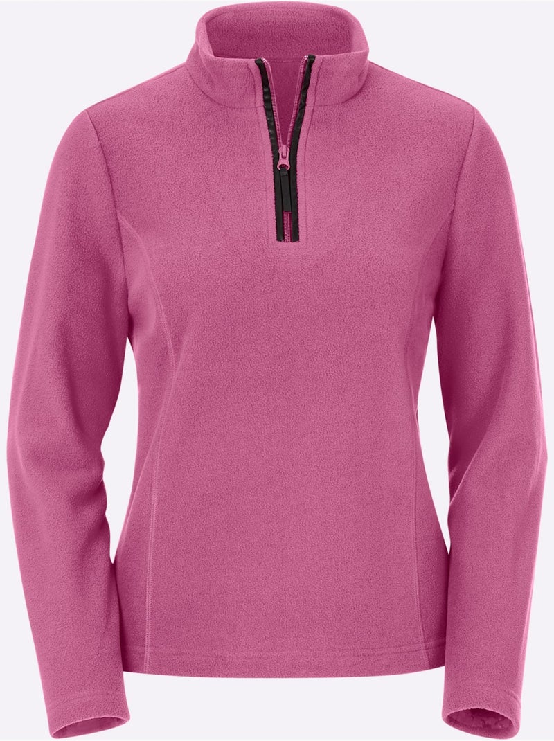 T-shirt polaire polaire très douce - taille standard - witt Mauve lilas - Kiabi