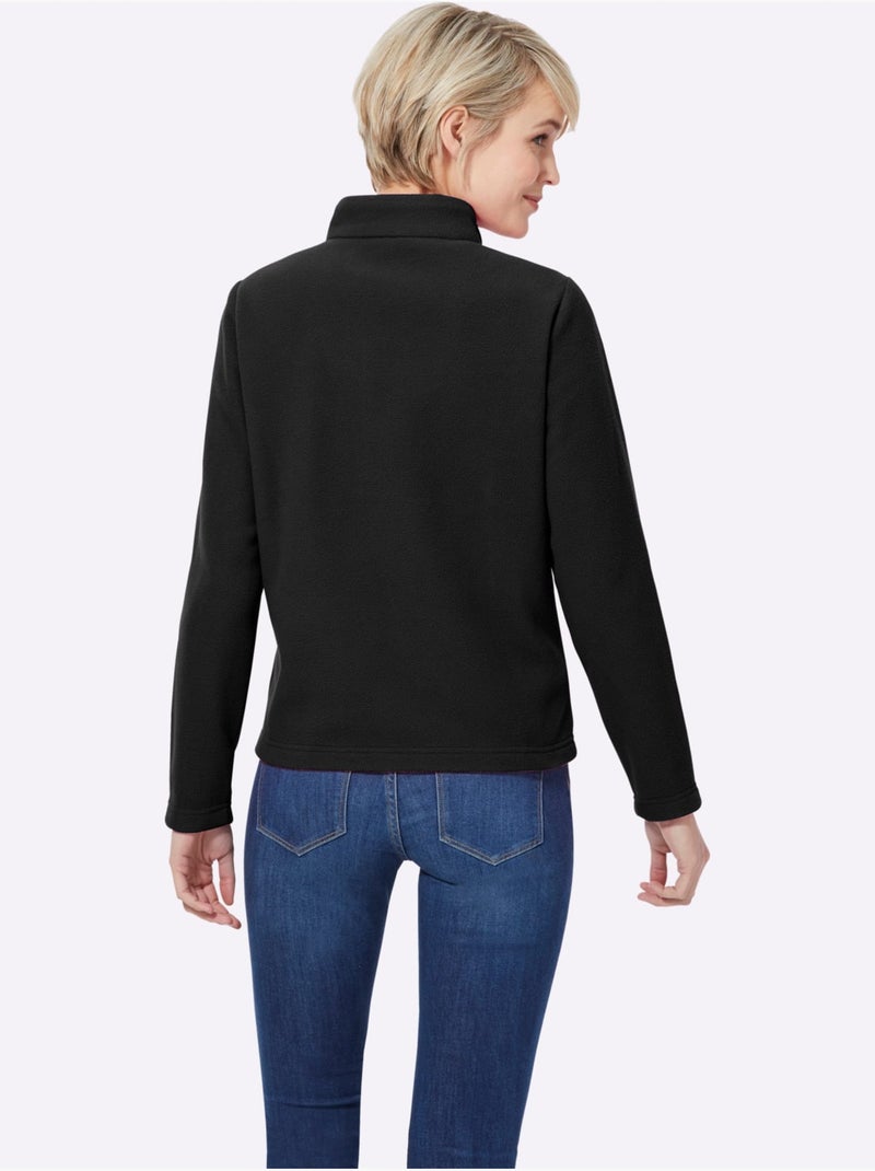 T-shirt polaire polaire très douce - taille standard - witt Noir - Kiabi