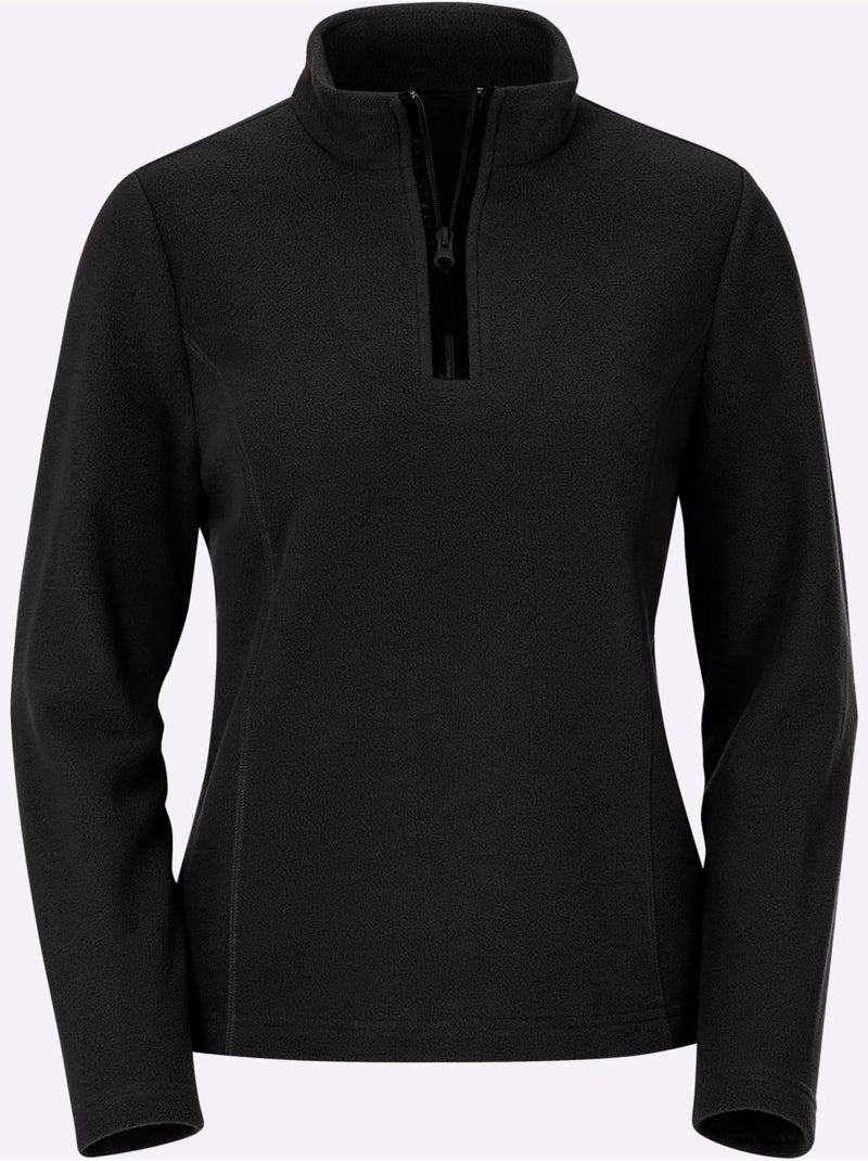T-shirt polaire polaire très douce - taille standard - witt Noir - Kiabi