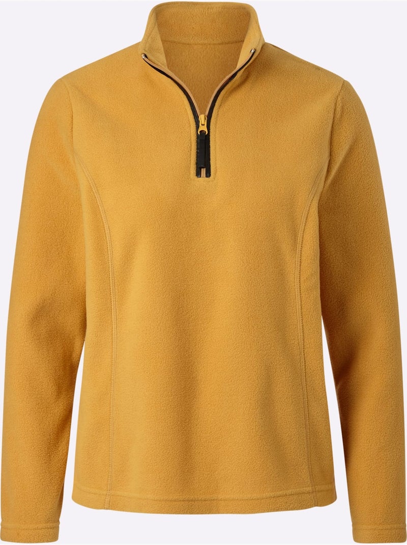 T-shirt polaire polaire très douce - taille standard - witt Ocre - Kiabi