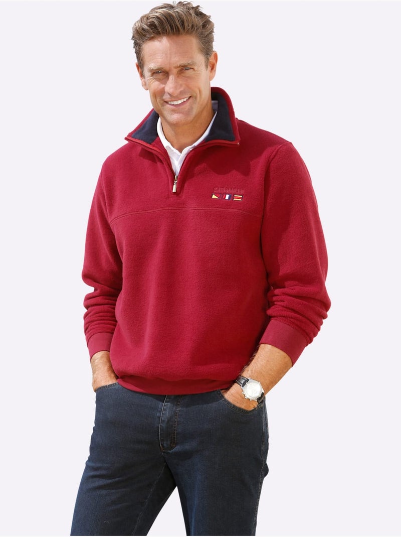 T-shirt Polaire Qualité Polaire Douce - Taille Standard - Witt Bordeaux - Kiabi