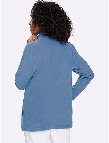 T-shirt polaire superbe broderie florale - taille standard - moda vilona