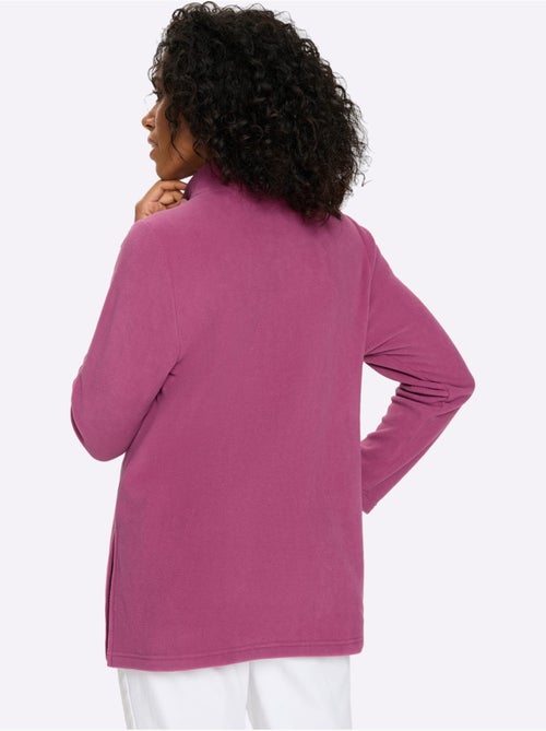 T-shirt polaire superbe broderie florale - taille standard - moda vilona - Kiabi T-shirt polaire superbe broderie florale - taille standard - moda vilona - Kiabi