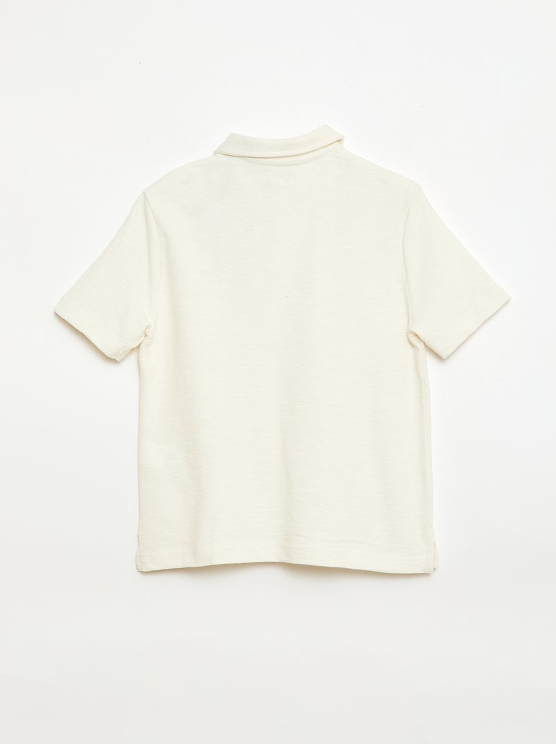 T-shirt polo Blanc - Kiabi