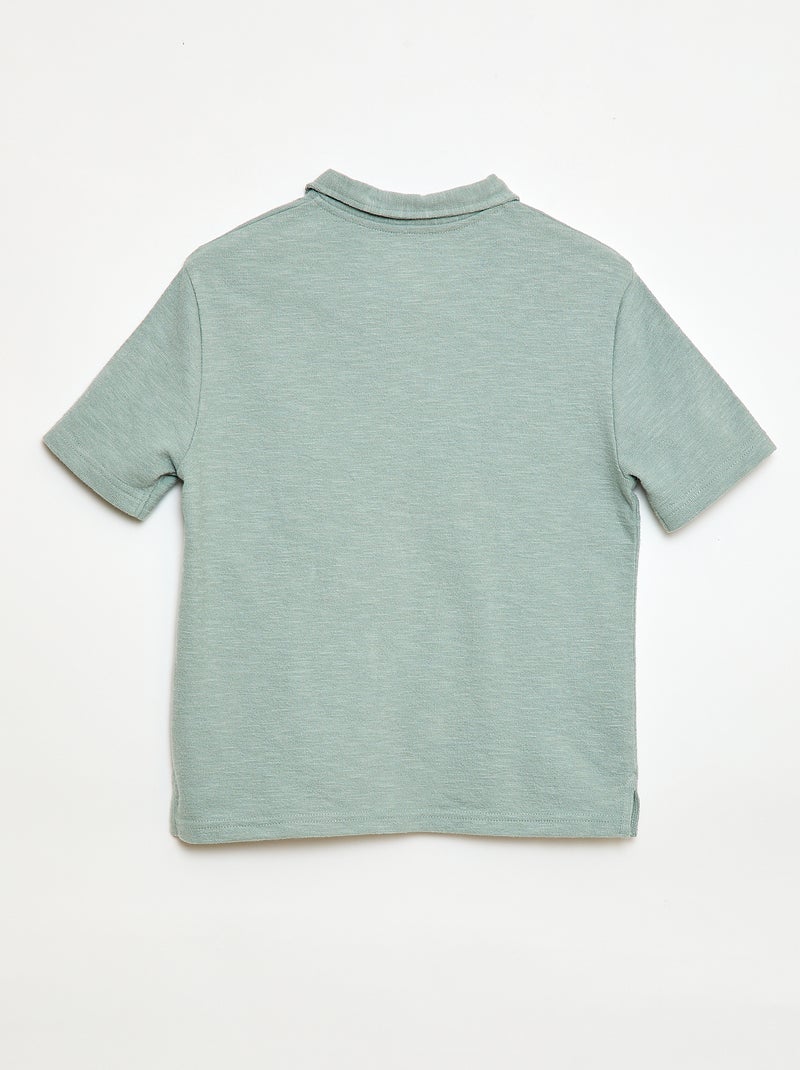 T-shirt polo Bleu vert - Kiabi