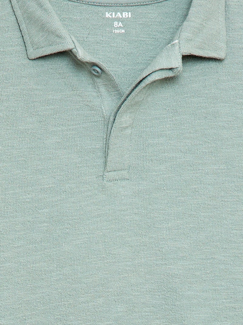 T-shirt polo Bleu vert - Kiabi