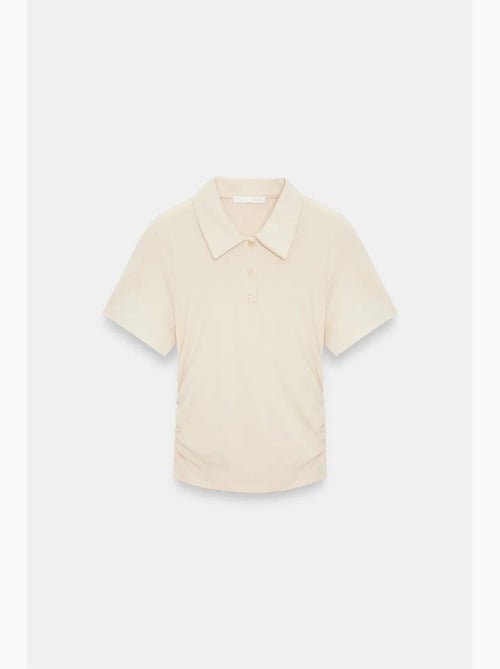 T-shirt polo court femme, coupe slim dilvin - Kiabi