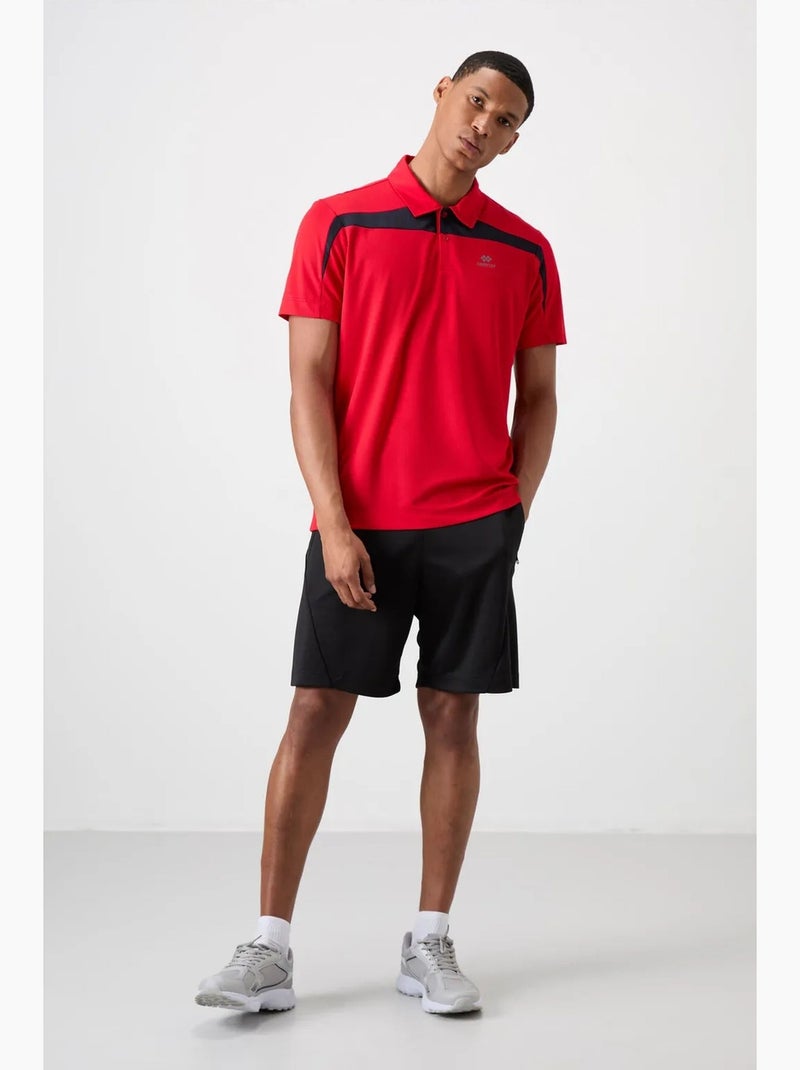T-shirt polo homme à blocs de couleur tommy Rouge - Kiabi